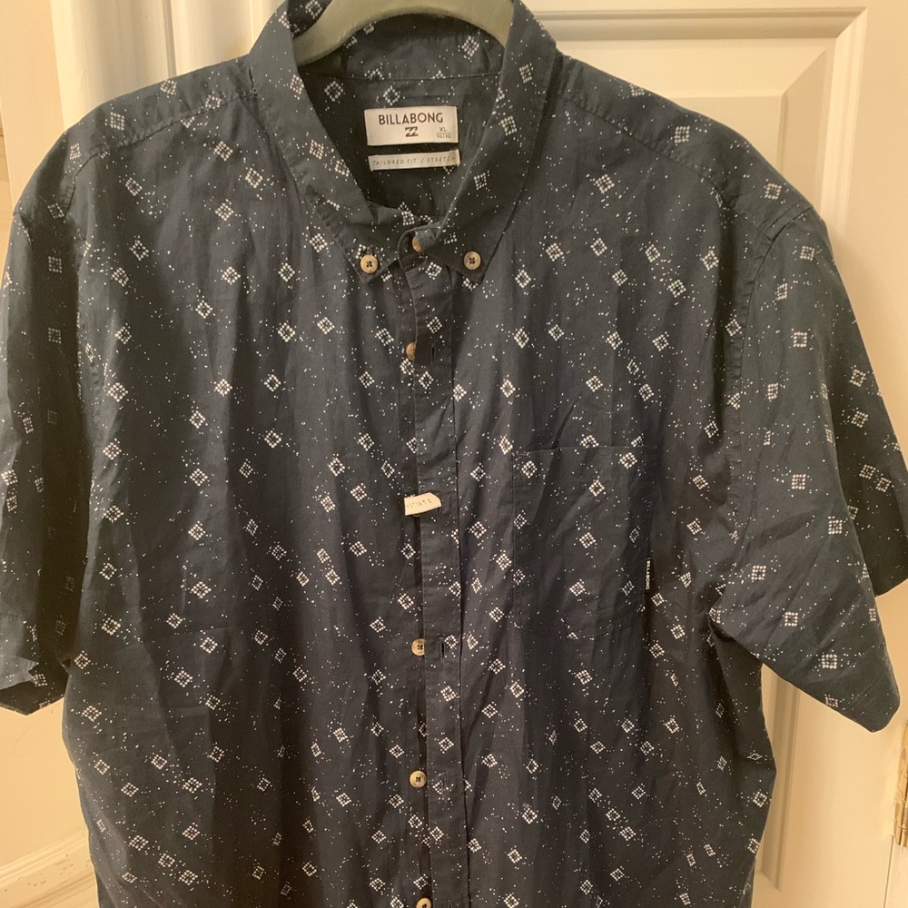 Billabong Short Sleeve Navy / White Shirt …